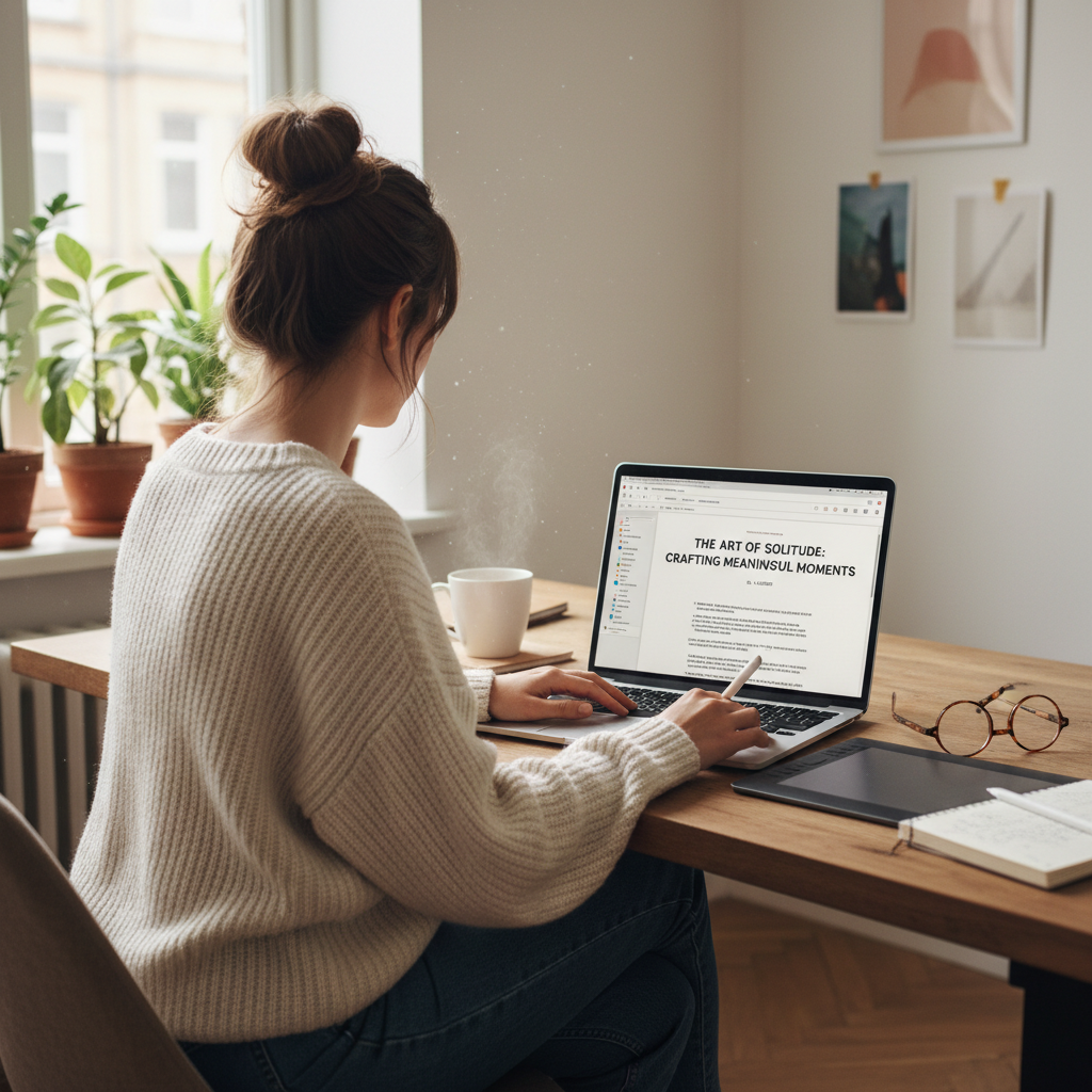 Woman in front of a computer